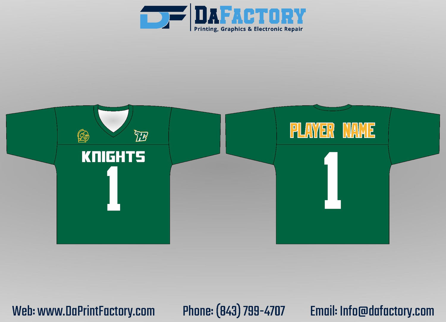 WF Knights Fan Football Jersey