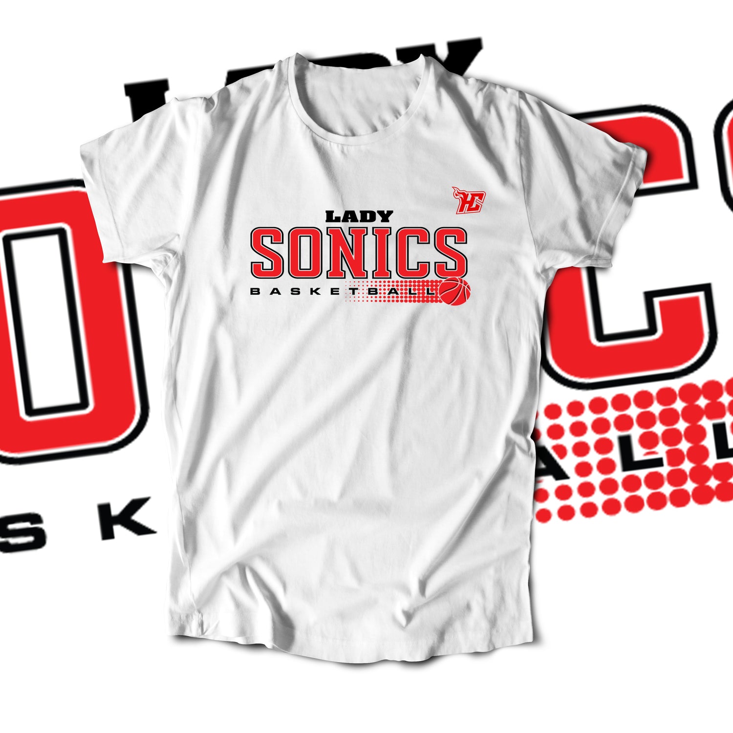 Lady Sonics Halftone Basketball