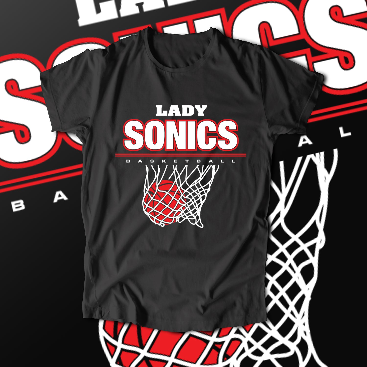 Lady Sonics Basketball Net