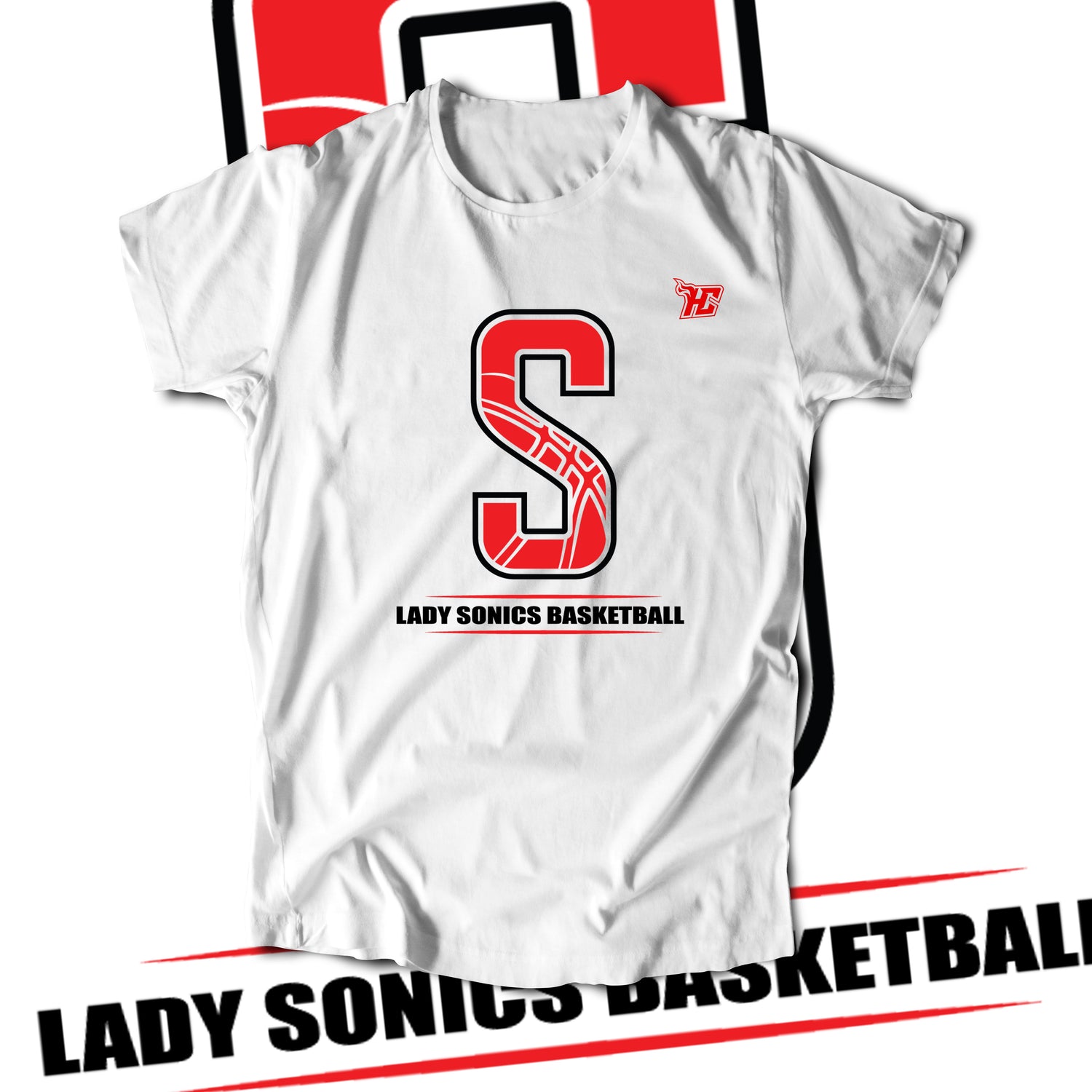 Lady Sonics "S" Basketball