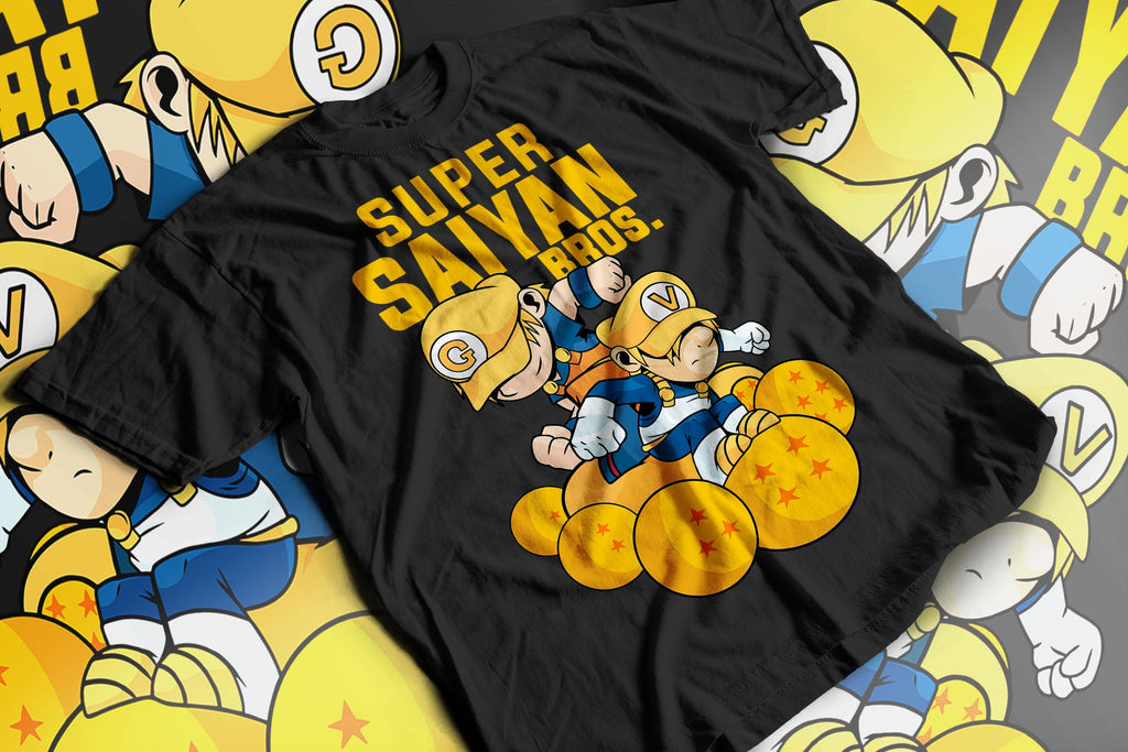 Super Saiyan Bros. (T-Shirt)-DaPrintFactory