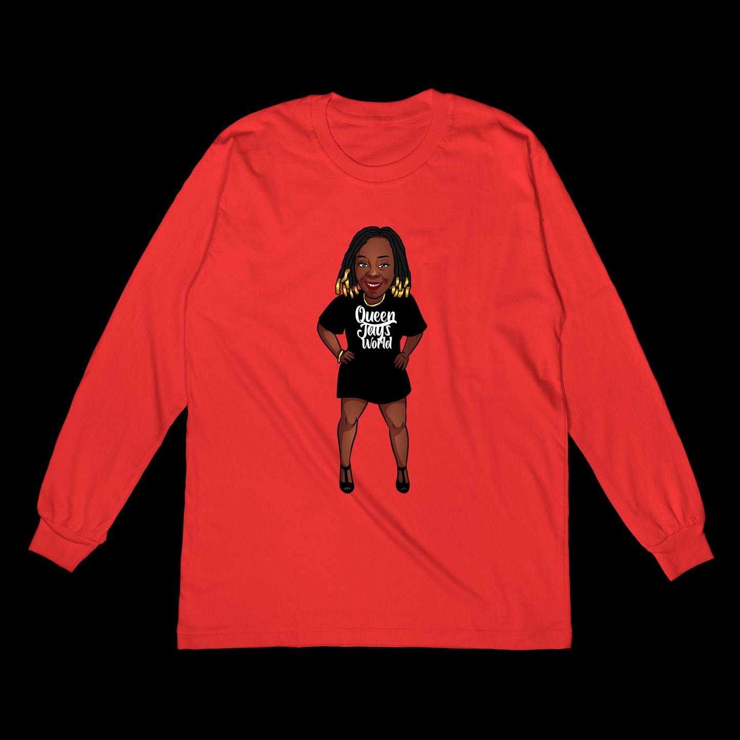 Queen Jay Mascot (Longsleeve)-DaPrintFactory