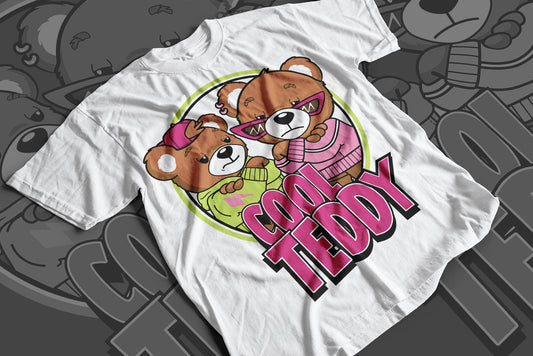Cool Teddy (T-Shirt)-DaPrintFactory