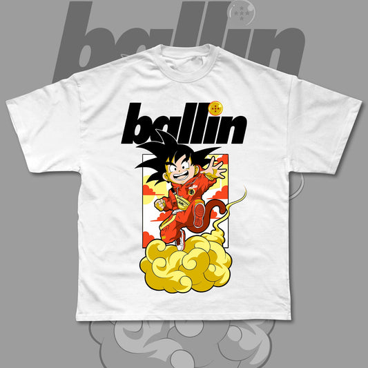 Super Saiyan - Ballin (T-Shirt)-DaPrintFactory