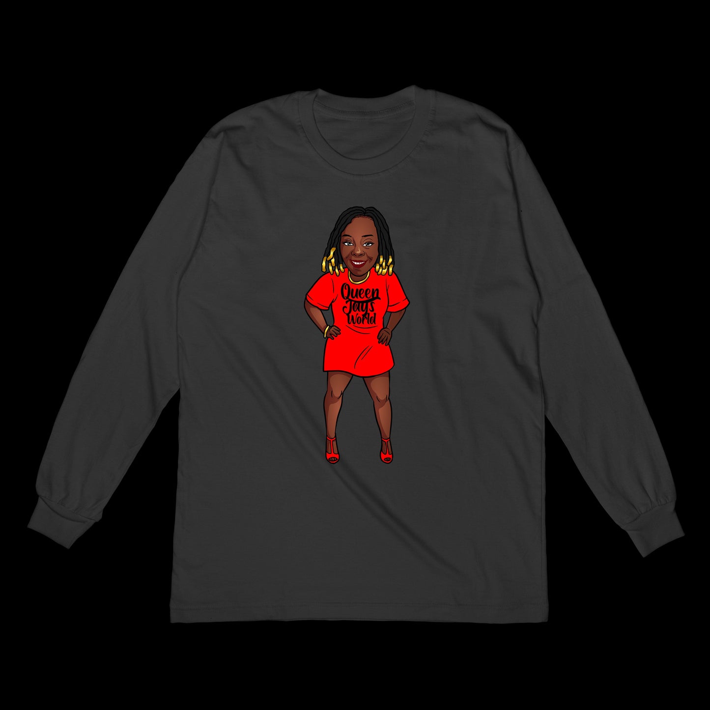 Queen Jay Mascot (Longsleeve)-DaPrintFactory