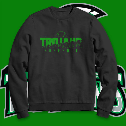 Trojan Baseball (Crewneck Sweatshirt)