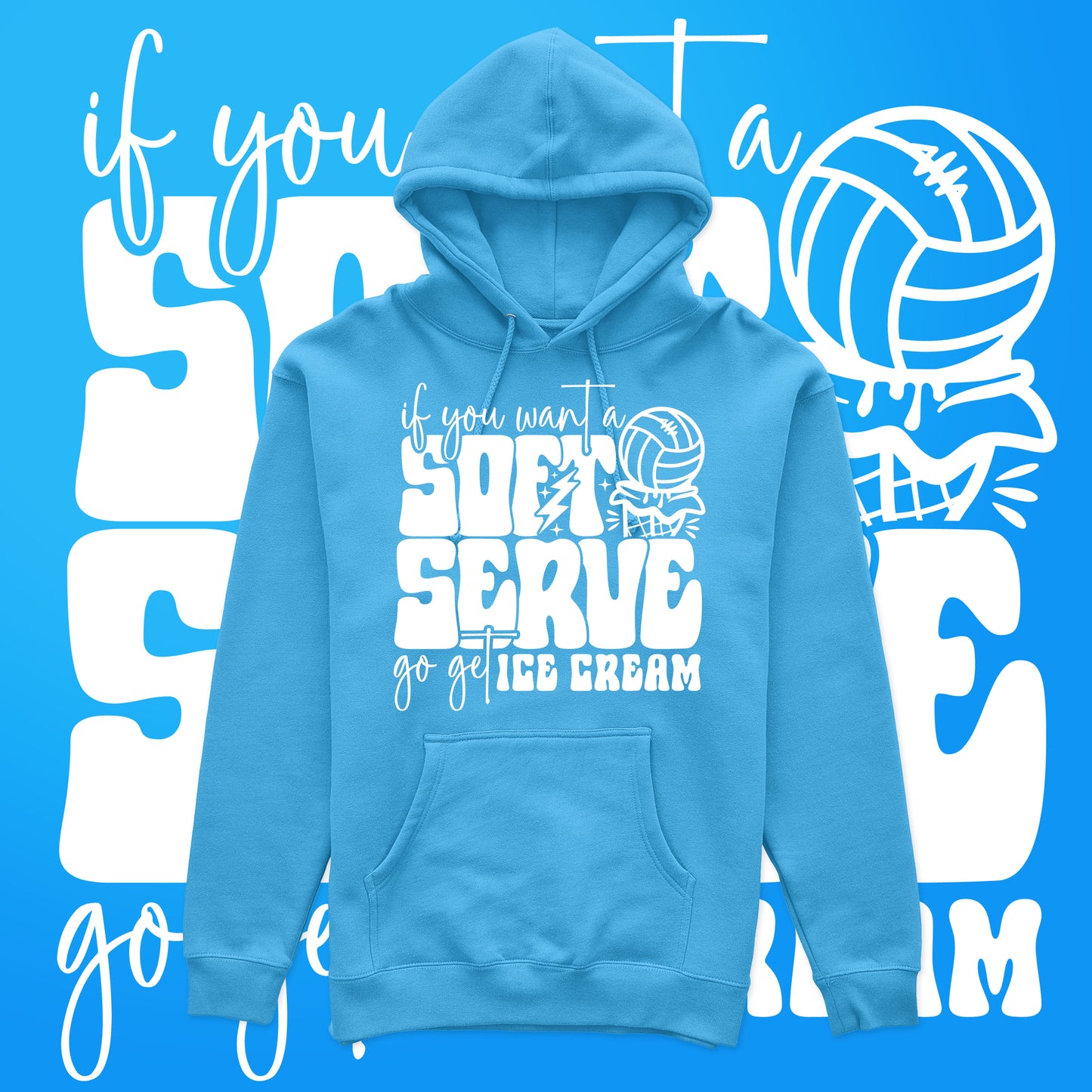 SF - Soft Serve Volleyball (Hoodie)