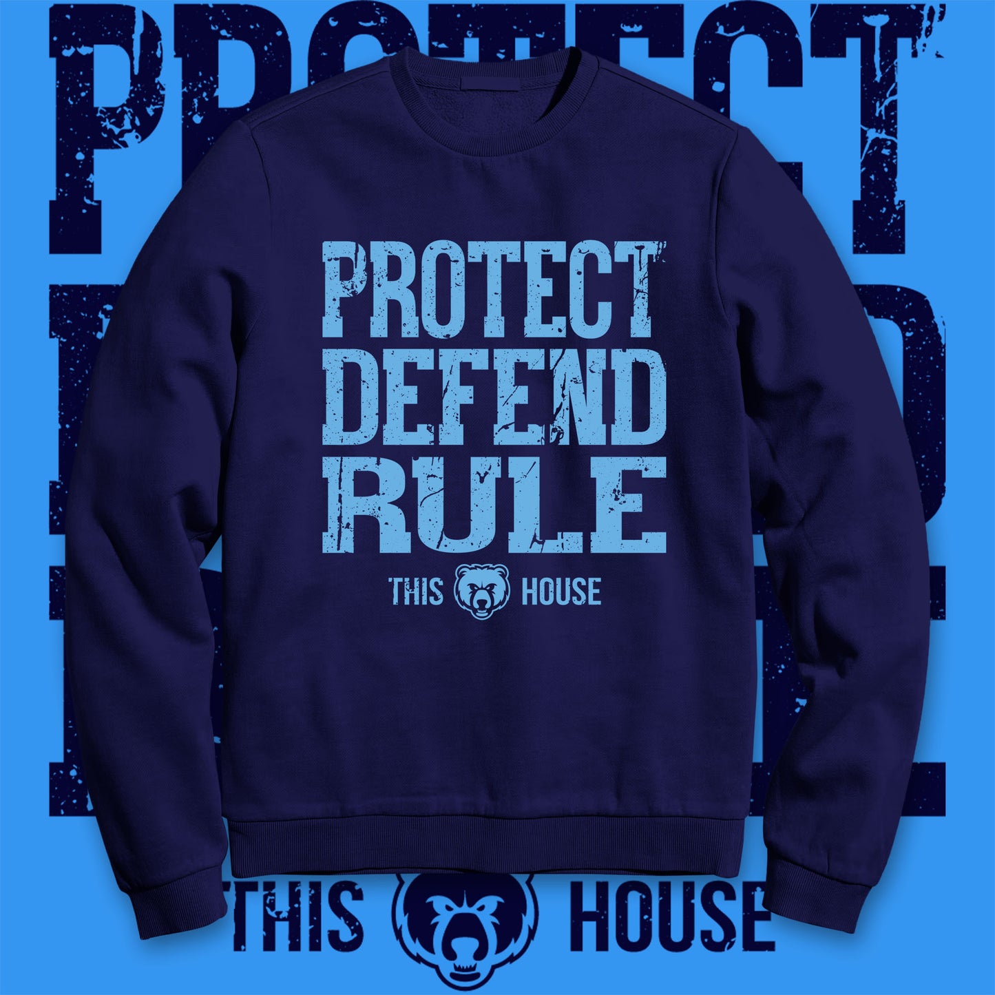 Protect Defend Rule - Bruins (Crewneck Sweatshirt)