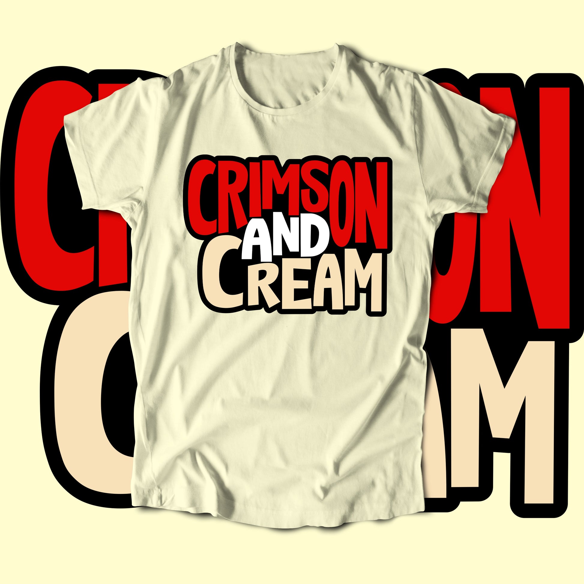 T-Shirt - Crimson & Cream (T-Shirt)