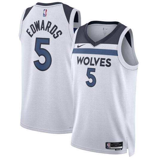 Unisex Nike Anthony Edwards White Minnesota Timberwolves Swingman Jersey