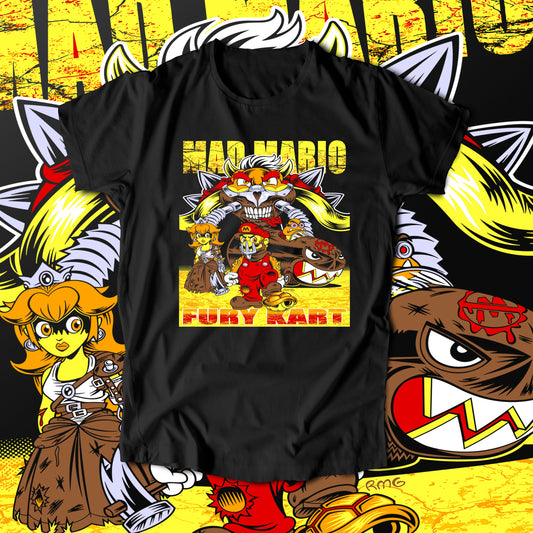 Mad Mario (T-Shirt)-DaPrintFactory