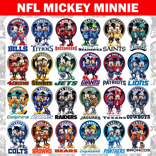 32 NFL Mickey Minnie Designs-DaPrintFactory