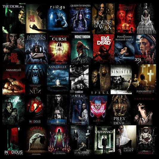 50 Horror Movies Halftone Designs-DaPrintFactory