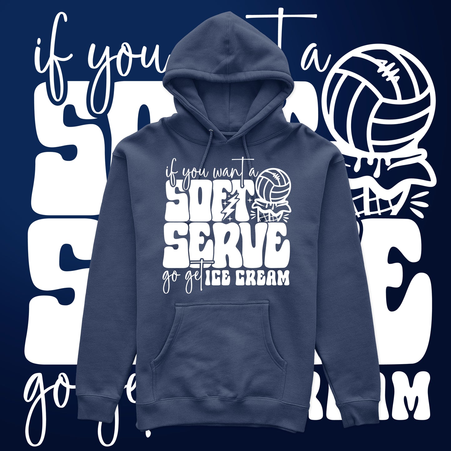 SF - Soft Serve Volleyball (Hoodie)