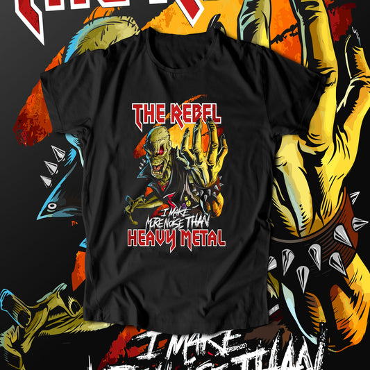 The Rebel Heavy Metal (T-Shirt)-DaPrintFactory