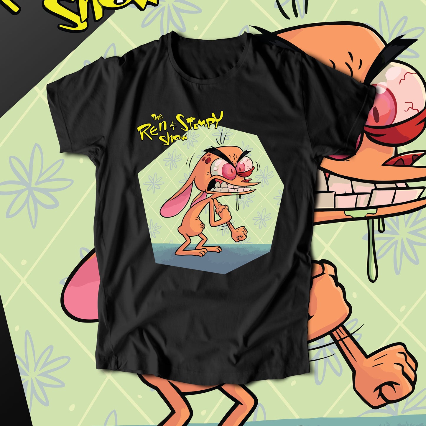 The Ren & Stimpy Show (T-Shirt)-DaPrintFactory