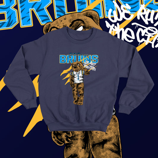 Bruins - We Run The City (Crewneck Sweatshirt) "Football"-DaPrintFactory
