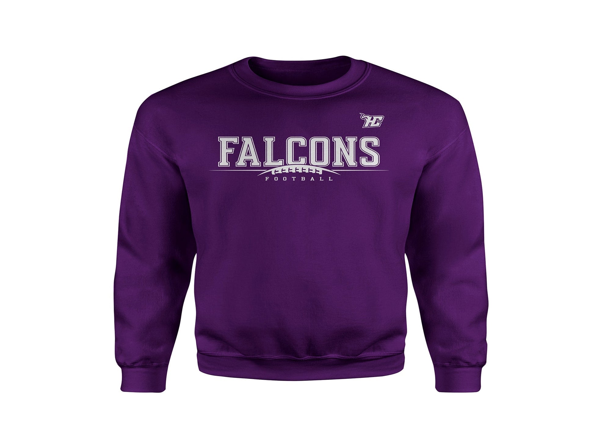 Falcons Half Football (Crewneck)-DaPrintFactory