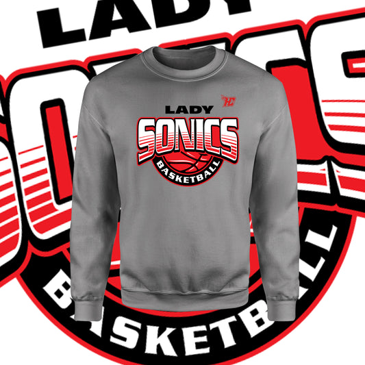 Lady Sonics Basketball (Crewneck Sweatshirt)-DaPrintFactory