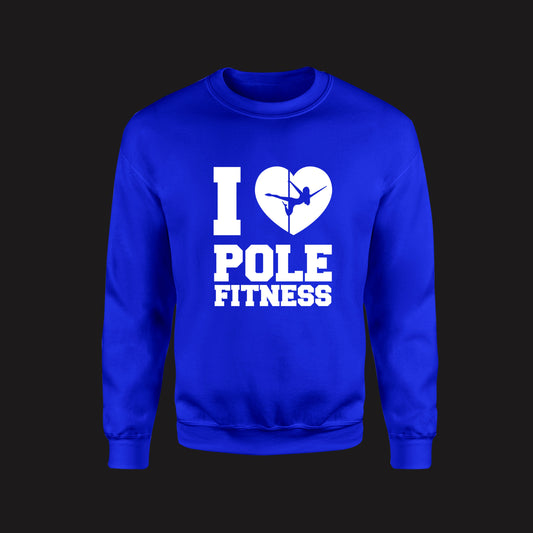 Levels Pole Fitness Stacked (Crewneck)-DaPrintFactory