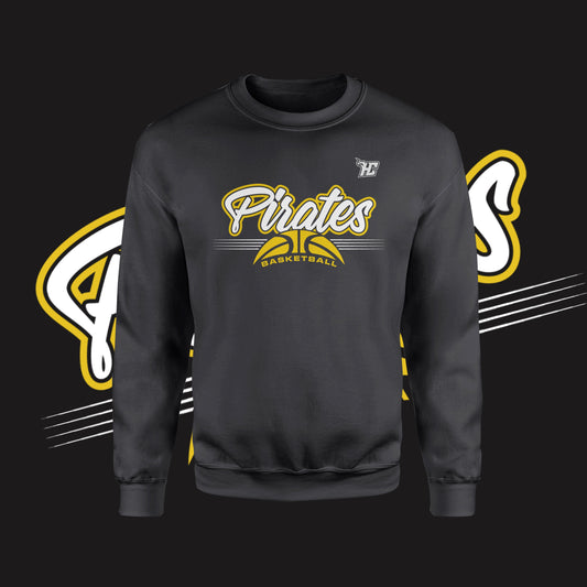 Pirates Basketball Arch Crewneck)-DaPrintFactory