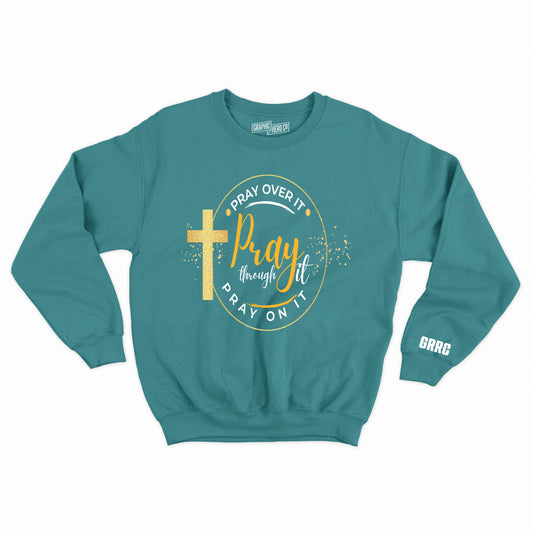 Pray Over It (Crewneck Sweatshirt)-DaPrintFactory
