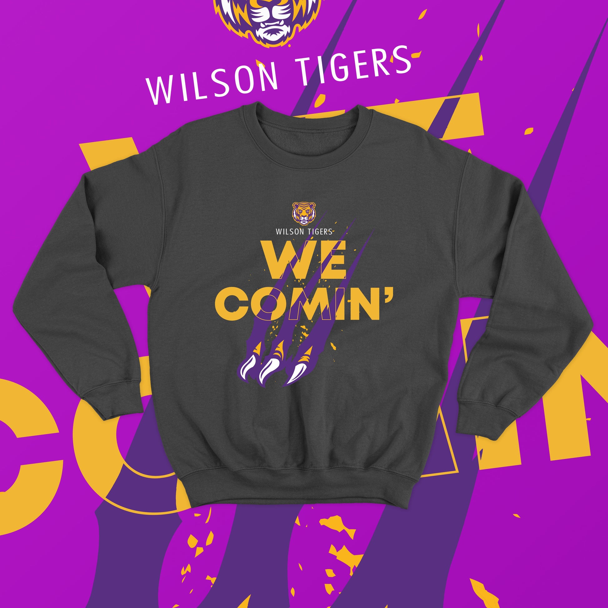 Wilson - We Comin' (Crewneck Sweatshirt)-DaPrintFactory