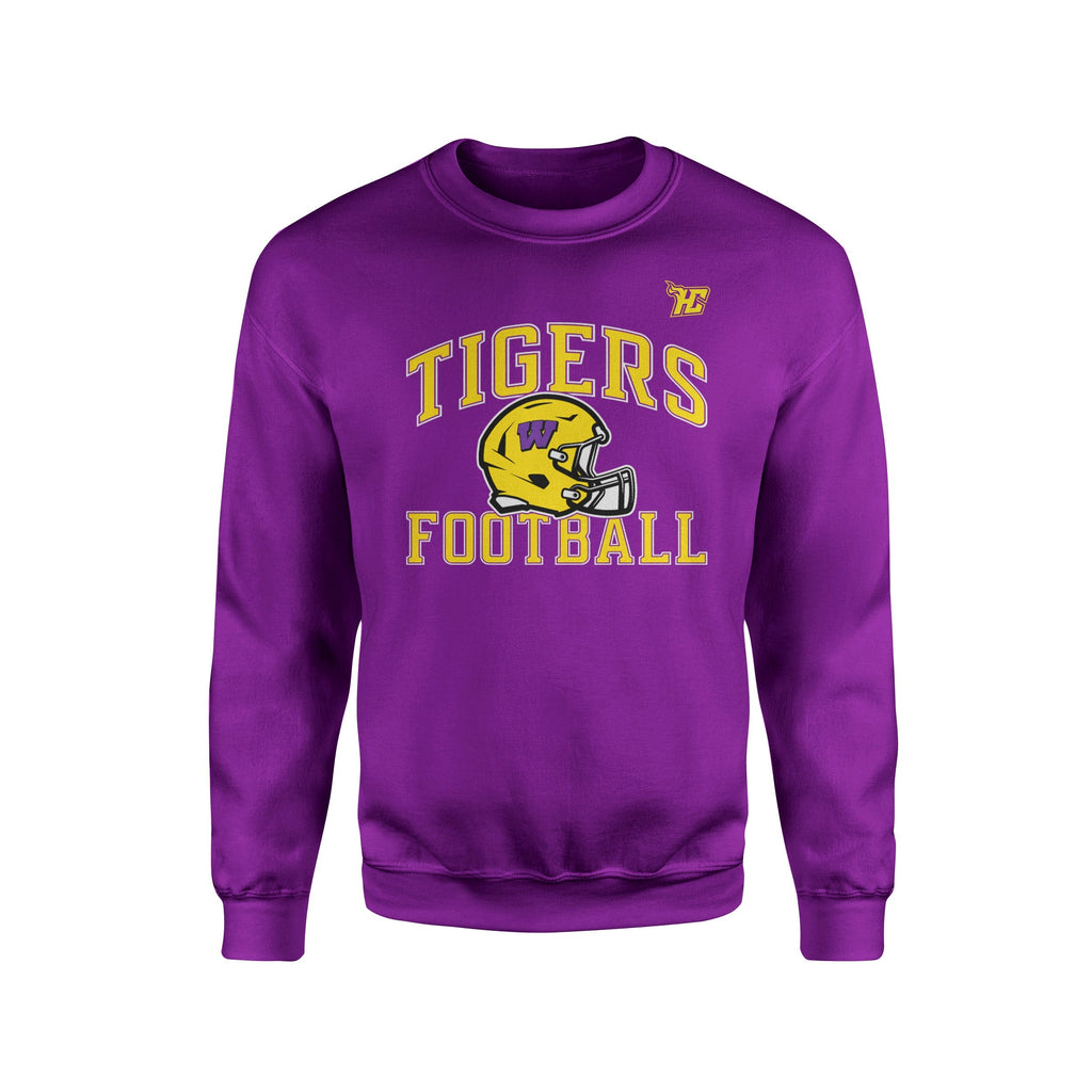 Tigers Football Helmet  (Crewneck)-DaPrintFactory