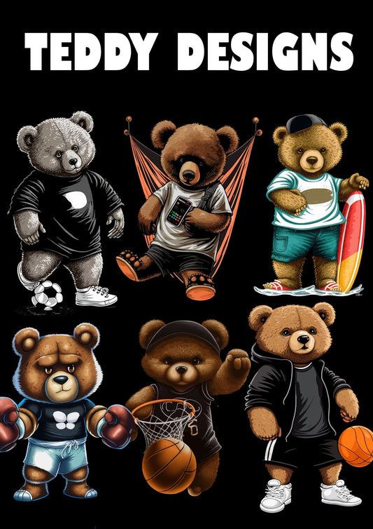 20+ Teddy Bear Designs-DaPrintFactory