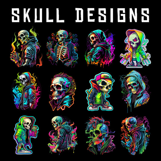 50 Skull Designs-DaPrintFactory
