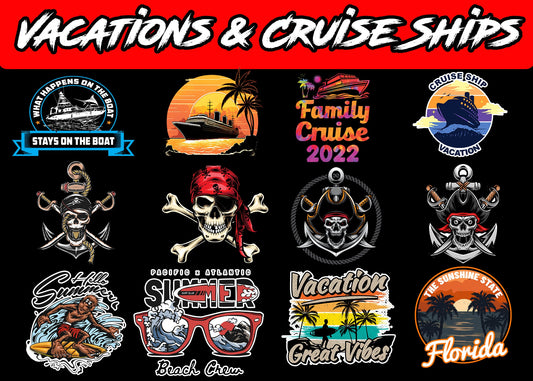 70+ Vacations & Cruise Ships-DaPrintFactory