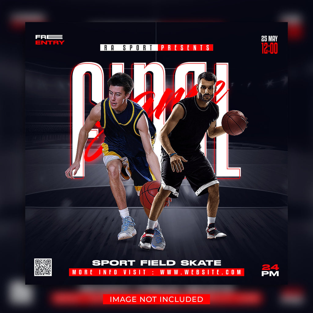 Basketball 1v1 Flyer-DaPrintFactory