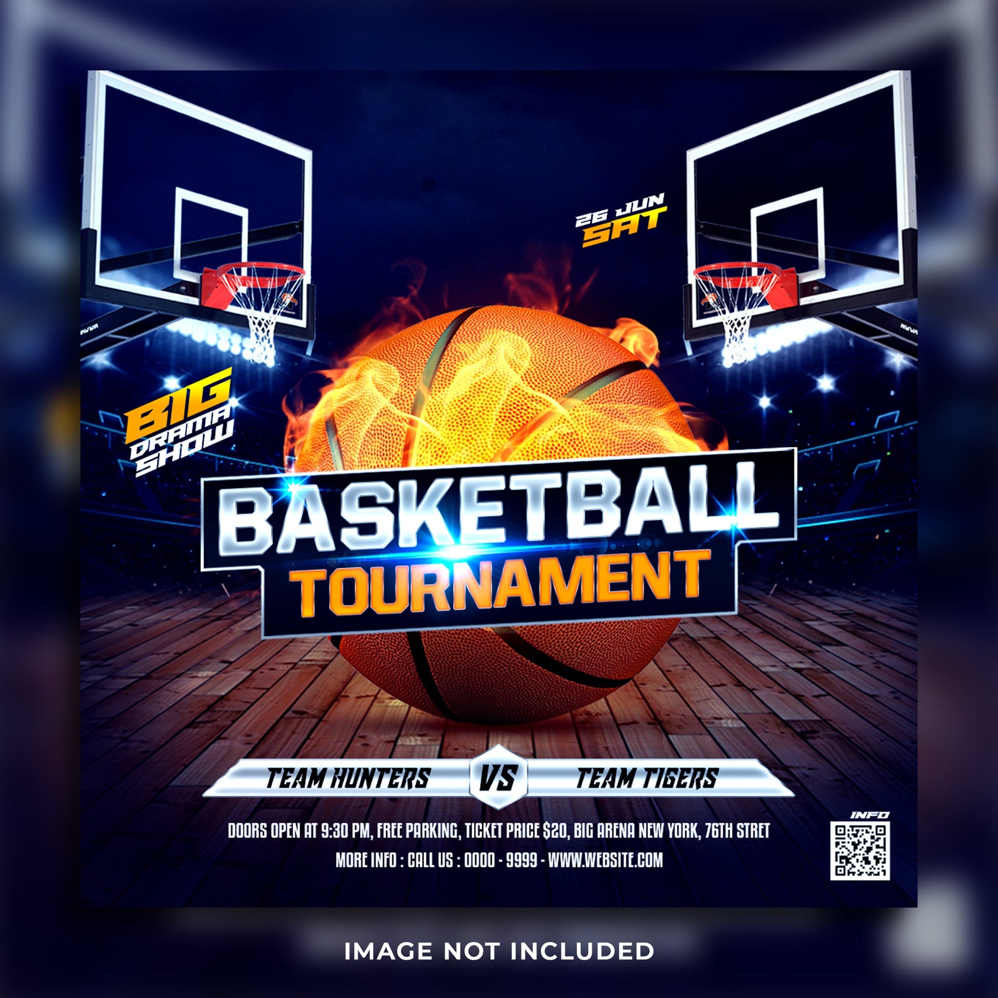 Basketball AAU Tournament Flyer 2-DaPrintFactory