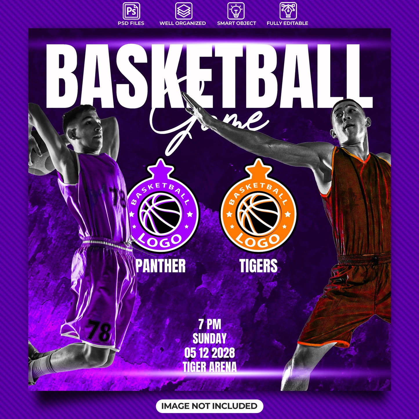 Basketball Game Flyer-DaPrintFactory