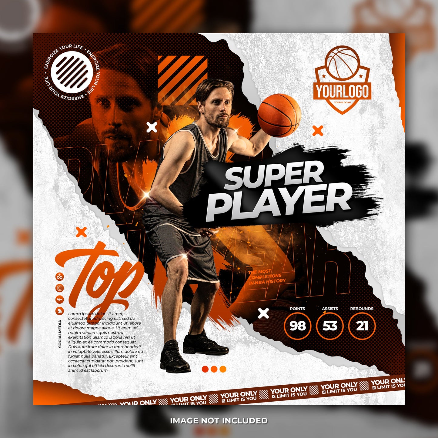 Basketball Player Flyer 2-DaPrintFactory