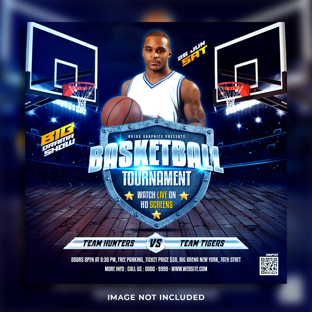 Basketball Tournament Flyer 2-DaPrintFactory