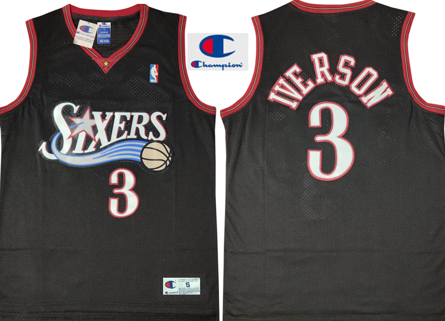 Basketball - Allen Iverson Sixers Logo Jersey