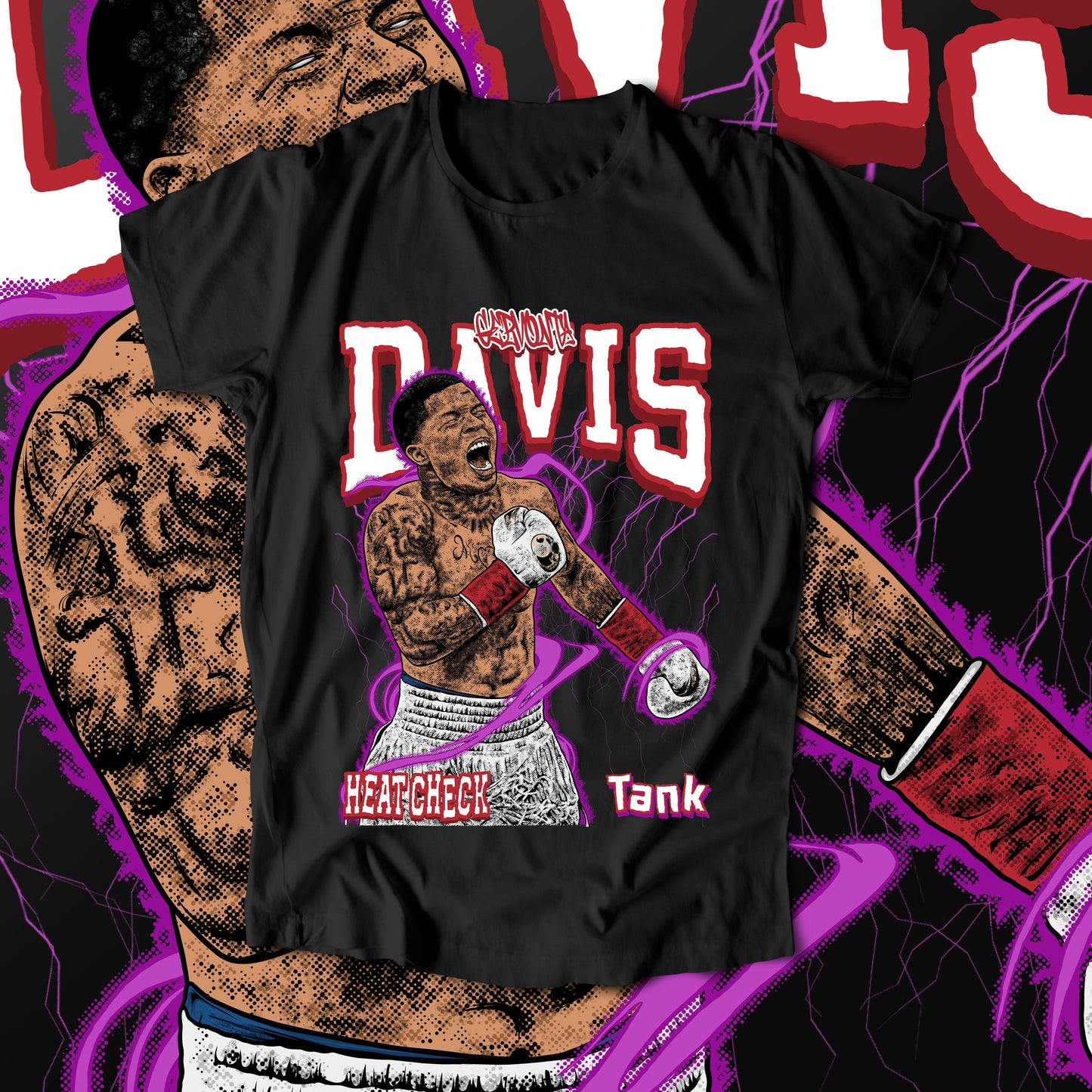 Gervonta Davis - Tank Knock Em' Out (T-Shirt)-DaPrintFactory