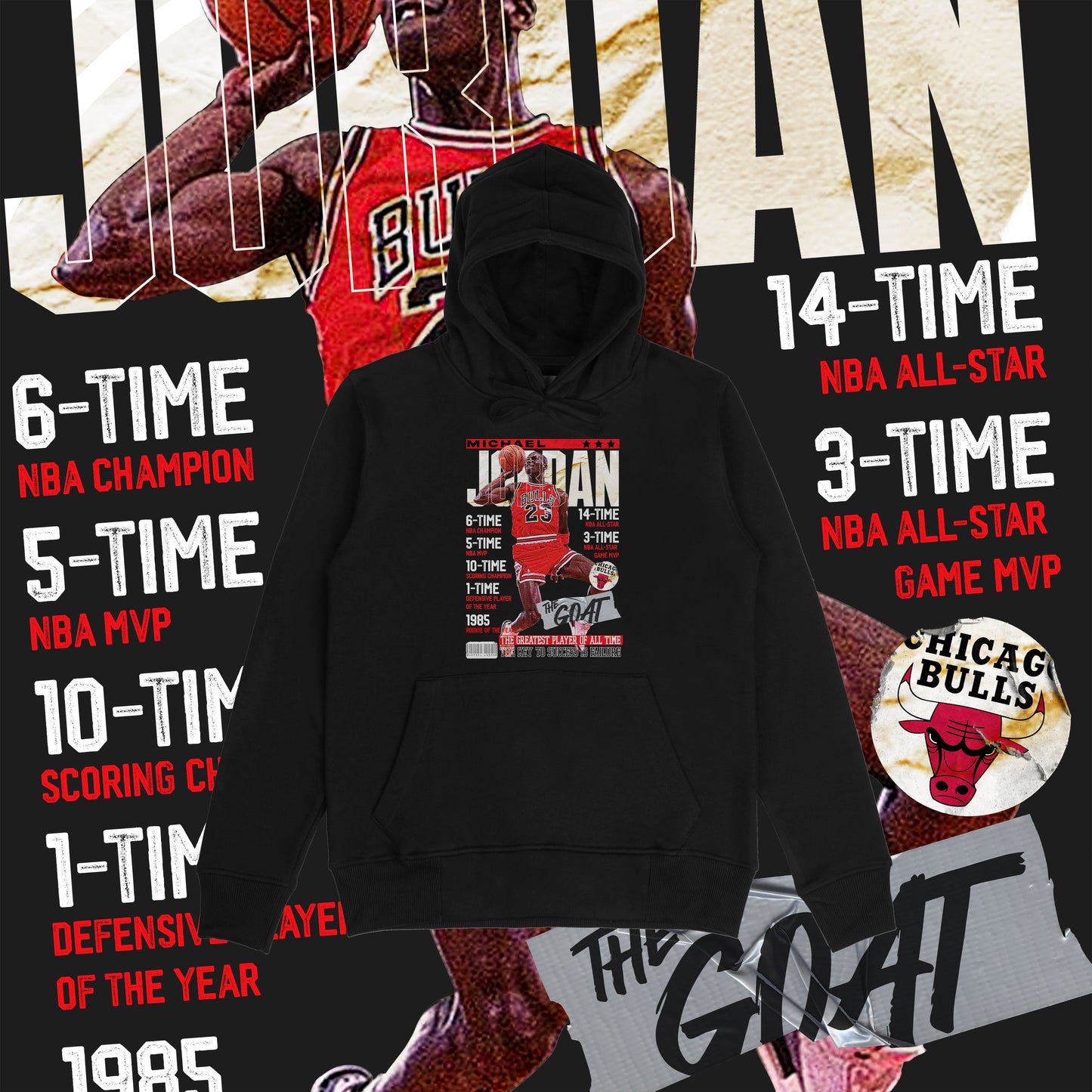 Slam "LIKE" - Michael Jordan (Hoodie)-DaPrintFactory