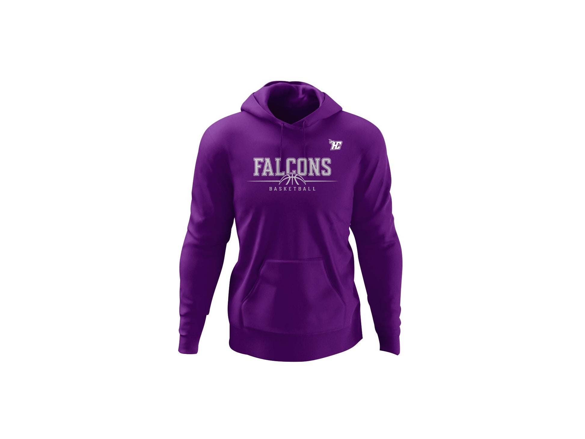 Falcons Half Basketball (Hoodies)-DaPrintFactory