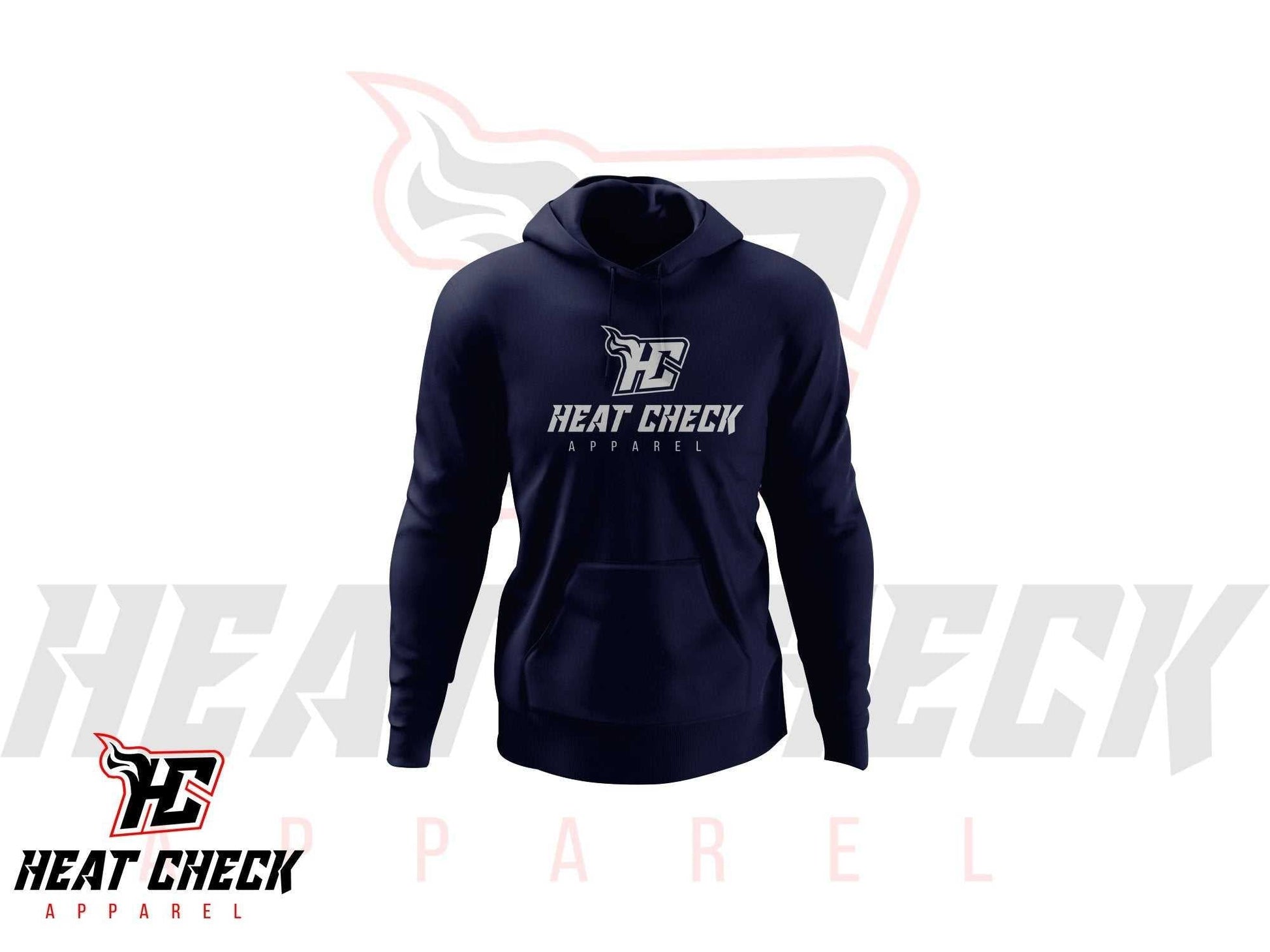 Heat Check Logo Hoodies (Fleece)-DaPrintFactory