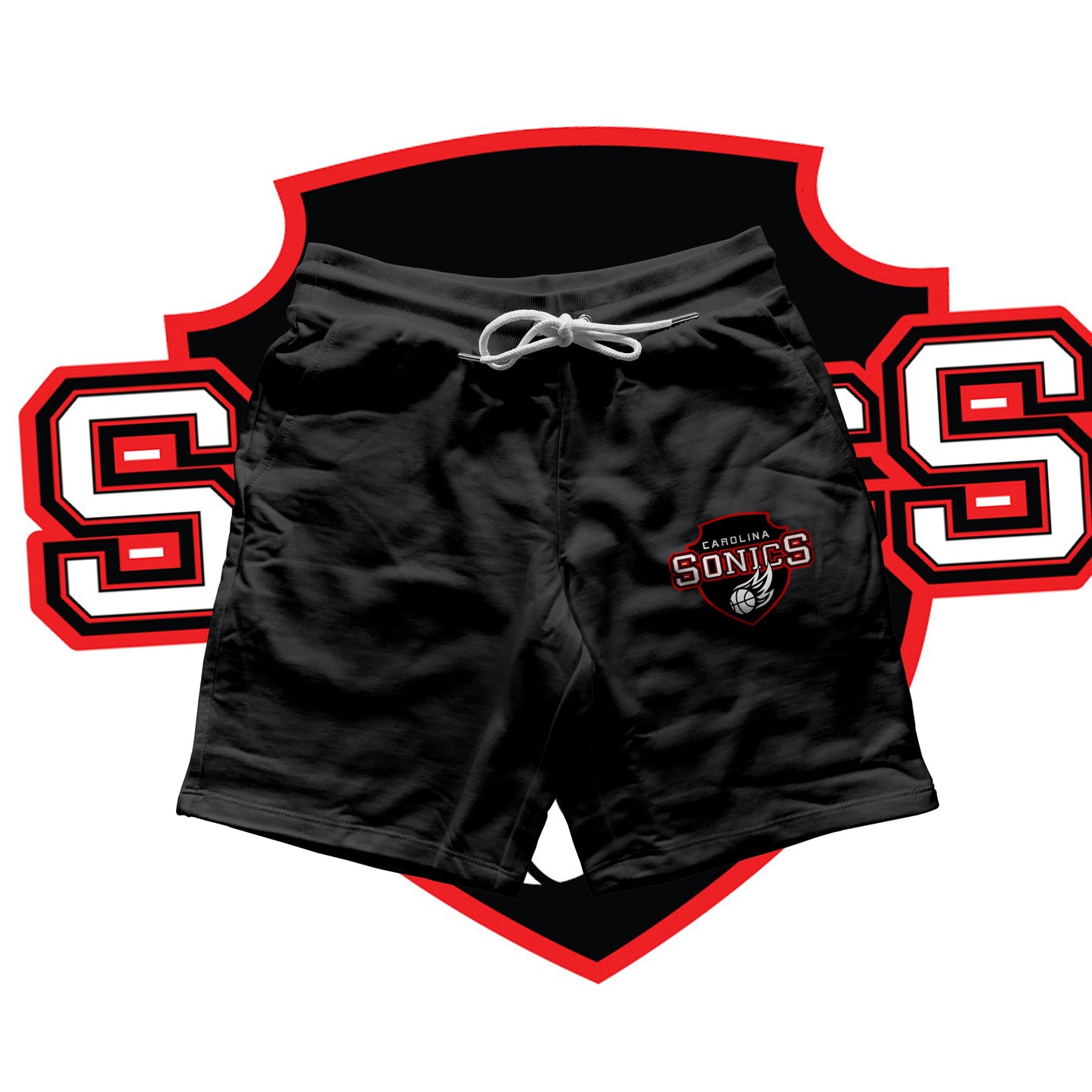 Carolina Sonic Logo Shorts (Joggers)-DaPrintFactory