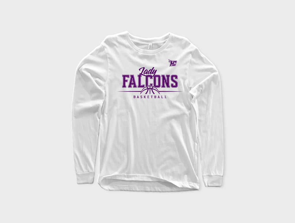 Lady Falcons Half Basketball (Long sleeves)-DaPrintFactory