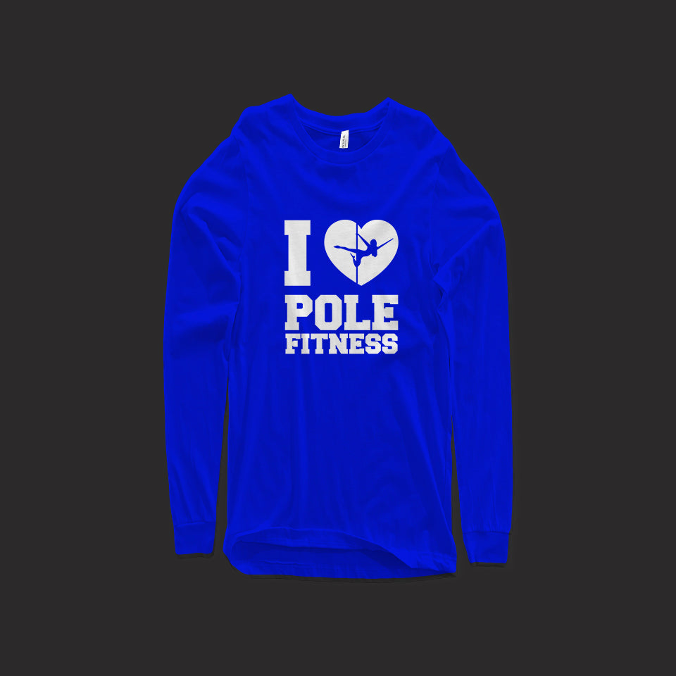 Levels Pole Fitness Stacked (Long Sleeve)-DaPrintFactory