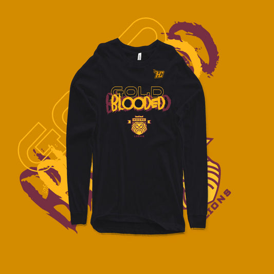 Lions - Gold Bloodd (Long Sleeve)-DaPrintFactory