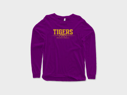 Tigers Half Basketball (Long sleeves)-DaPrintFactory