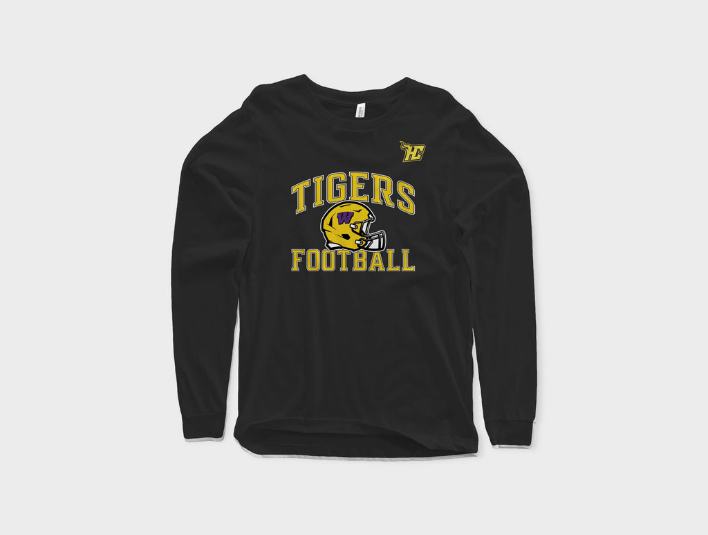 Tigers Football Helmet (Longsleeves)-DaPrintFactory