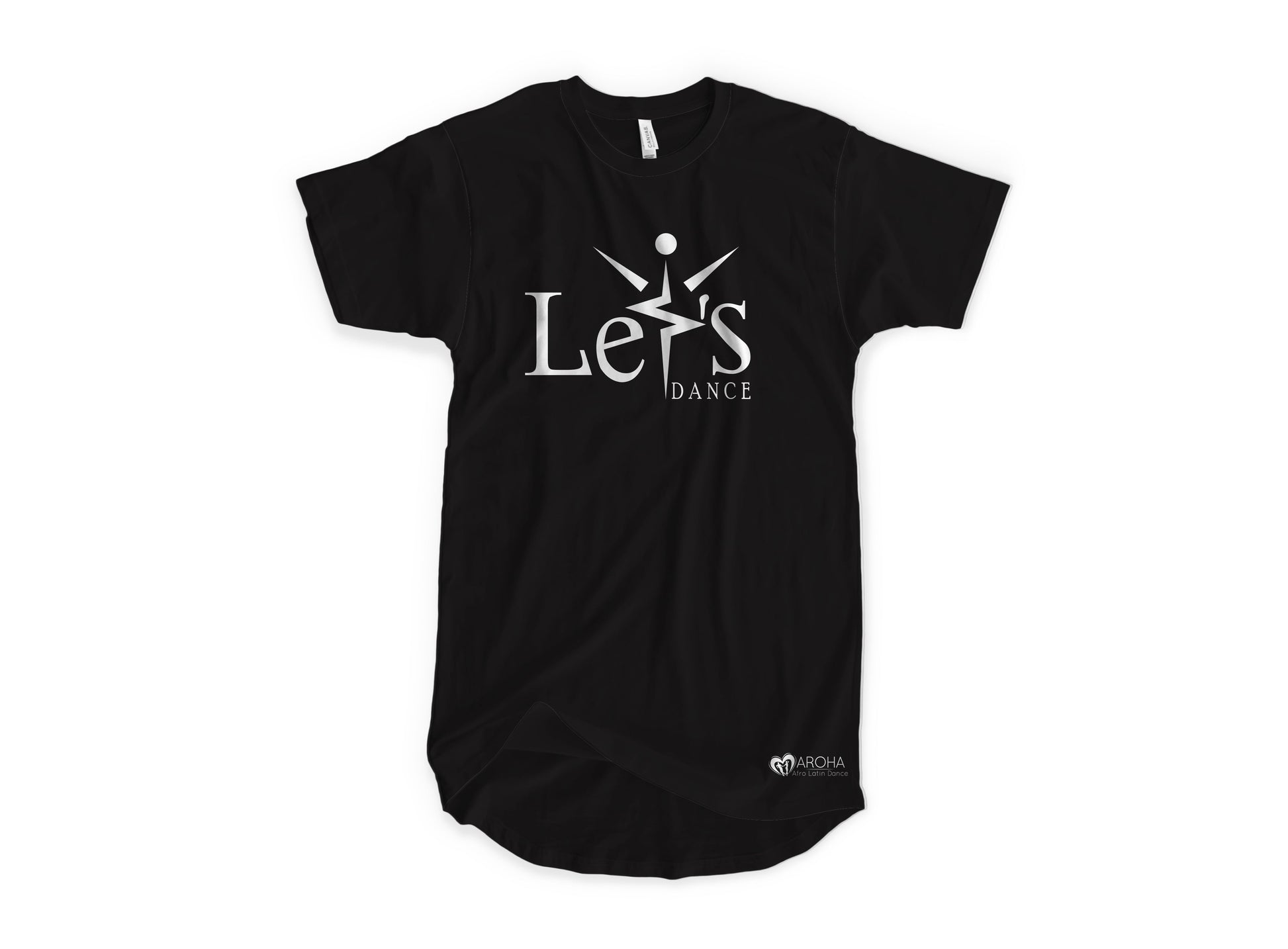 Let's Dance Stick Figure with Logo Unisex (T-Shirts)-DaPrintFactory