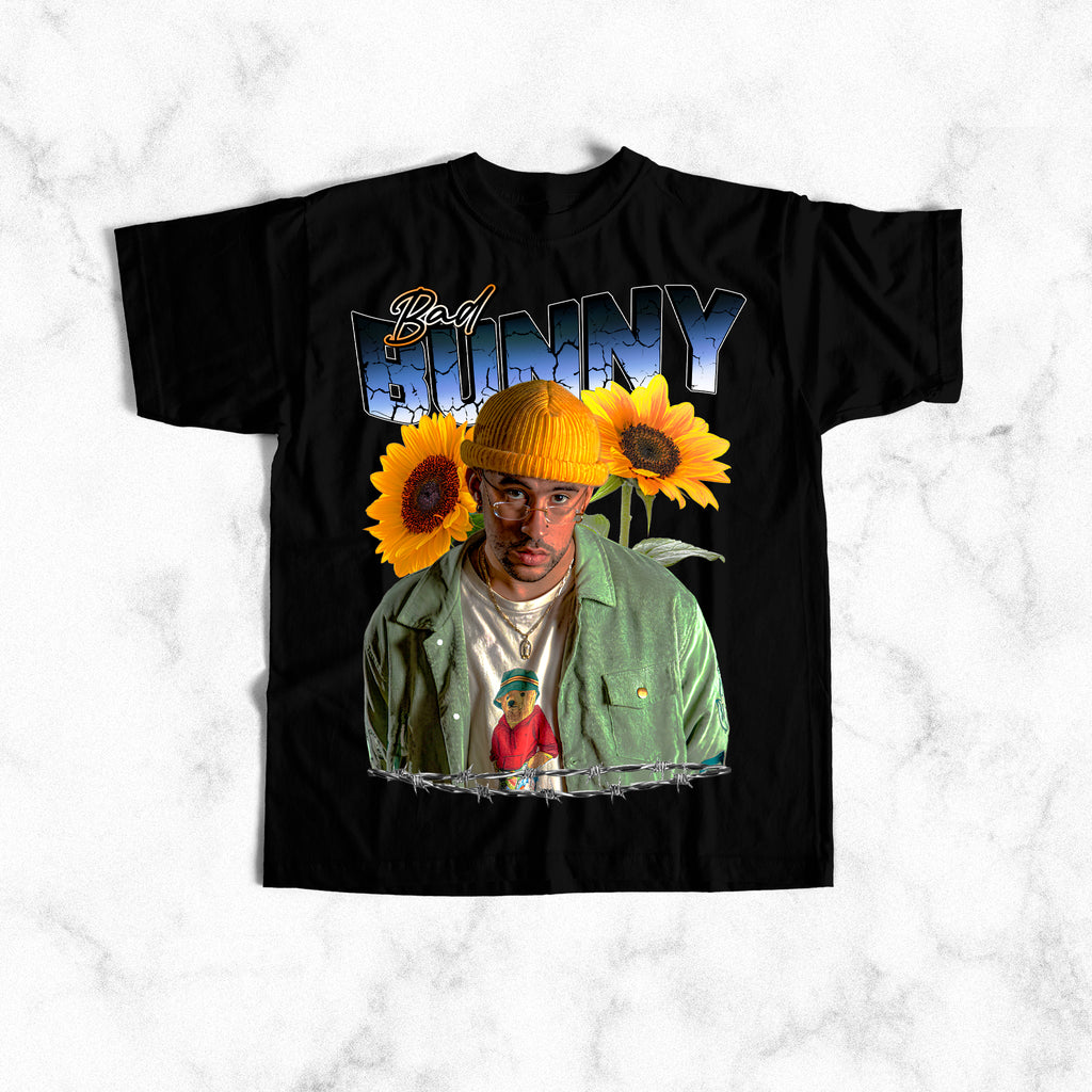 Bad Bunny - Sunflower (T-Shirt)-DaPrintFactory