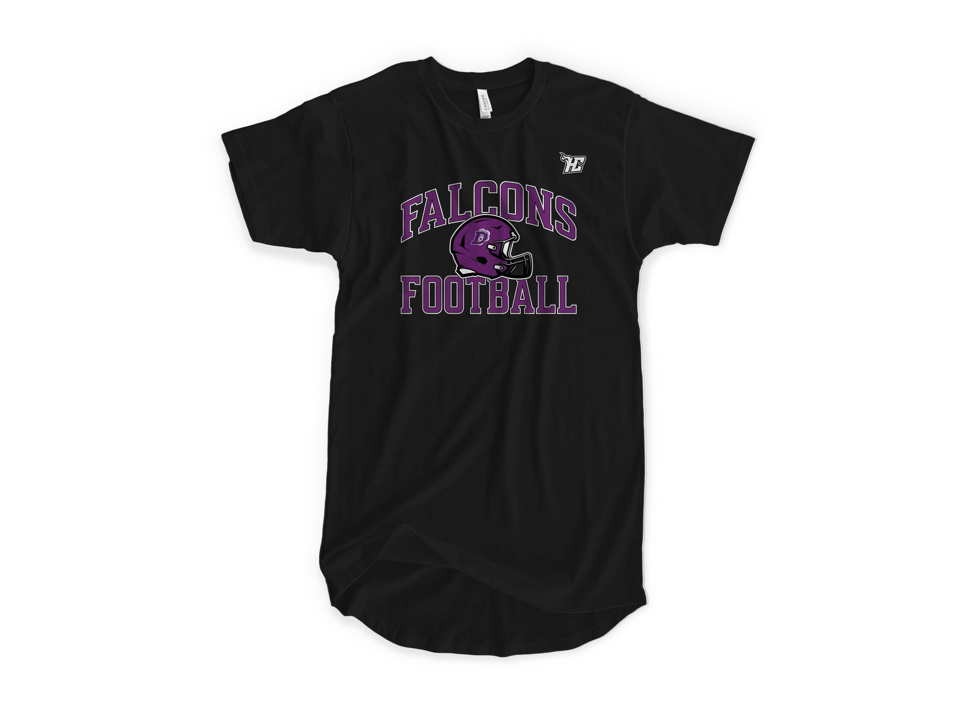 Falcons Football Helmet (T-Shirt)-DaPrintFactory